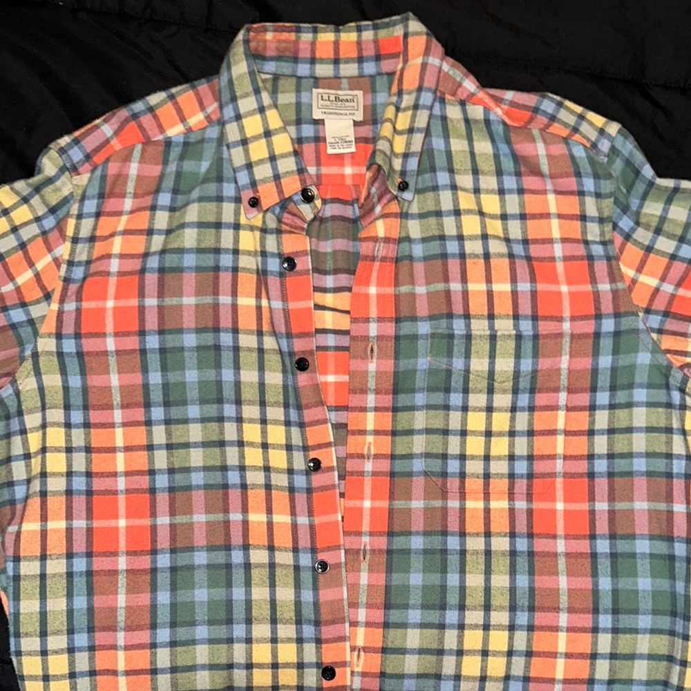 L.L. Bean Men's Multicolor Plaid Shirt